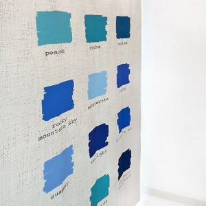[maison el BARA] Colorchip blue Curtain