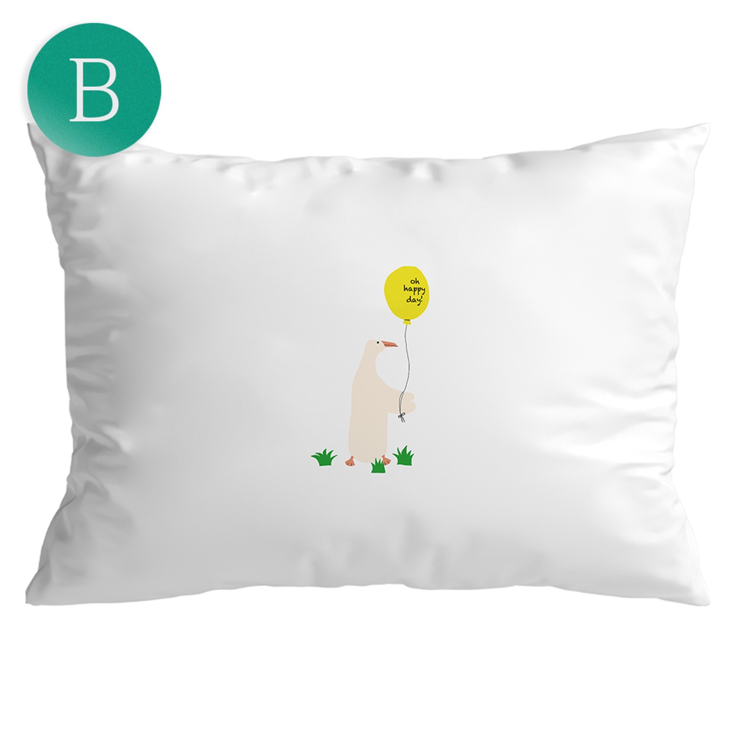 [B품세일] Happy duck Pillow cover