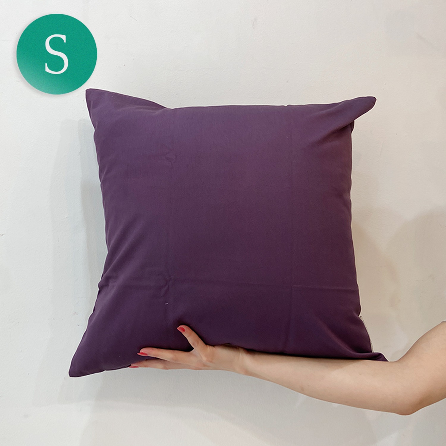 [샘플]  Cotton purple Cushion