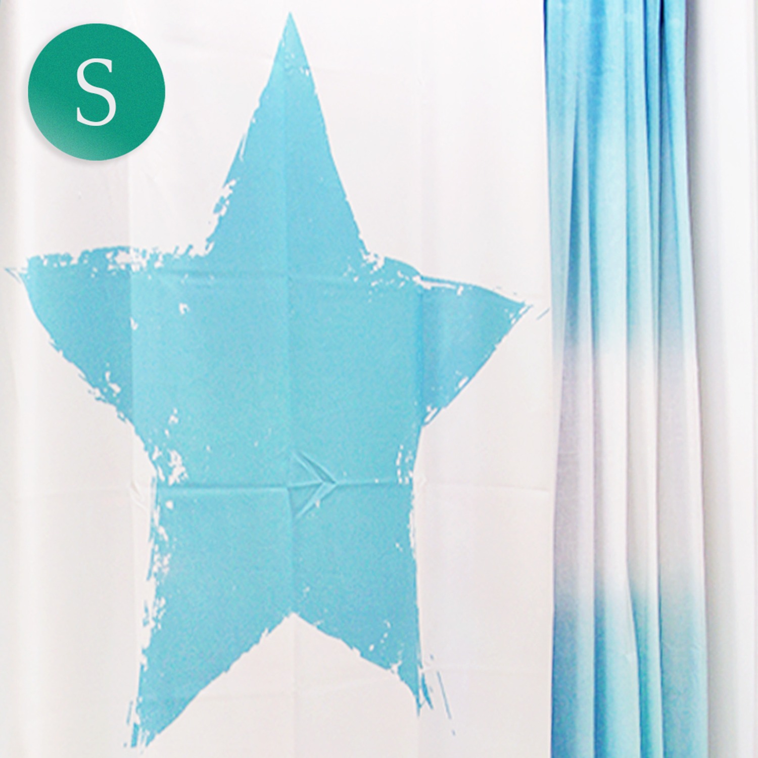 [샘플세일] star blue Curtain