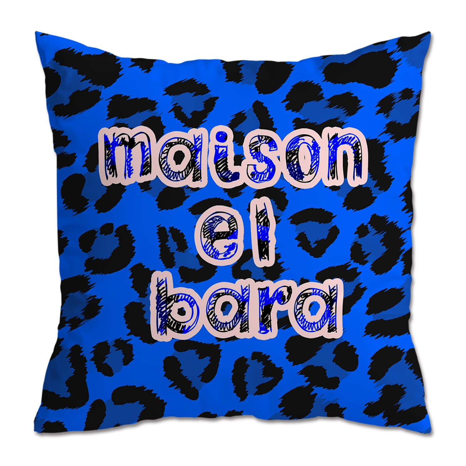 [maison el BARA] Cheetah Blue Cushion